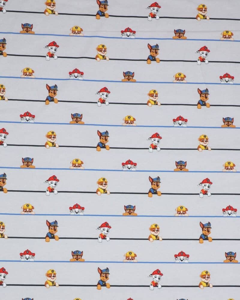 Paw Patrol på lysegrå bund - Jersey - Swafing