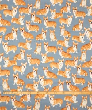 Corgi på grå - Patchwork - Timeless Treasures Fabrics of SoHo