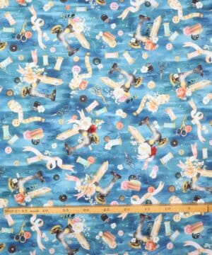 Pins and needles, syartikler og symaskine - Patchwork - Hoffman